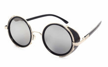 男女皆可复古太阳眼镜 Sunglasses Women Round Glasses Goggles Men Side Visor Circle Lens Unisex Vintage Retro Style Punk Oculos De Sol M027