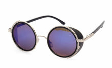 男女皆可复古太阳眼镜 Sunglasses Women Round Glasses Goggles Men Side Visor Circle Lens Unisex Vintage Retro Style Punk Oculos De Sol M027