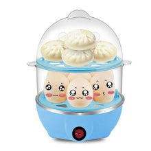 双层多功能 电热蒸蛋锅　Multifunctional Double Layers Electric Smart Egg Boiler Cooker