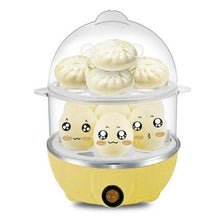 双层多功能 电热蒸蛋锅　Multifunctional Double Layers Electric Smart Egg Boiler Cooker