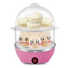 双层多功能 电热蒸蛋锅　Multifunctional Double Layers Electric Smart Egg Boiler Cooker