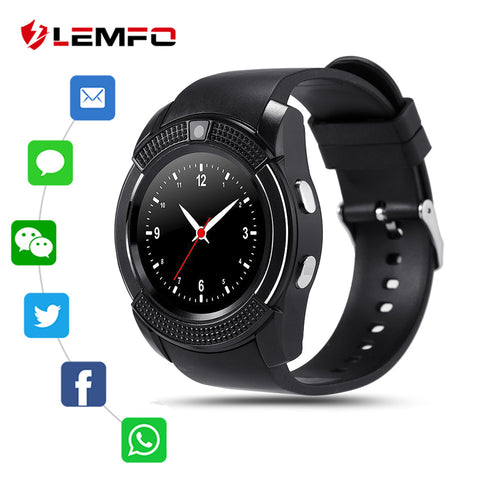 LEMFO Smart Clock With SIM TF Card Camera 1.22 Inch 240X240 IPS  HD Full Circle Display Men's Watch Smart For Men Sport Watch