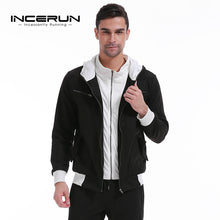 New Men's Hoodies Sweatshirt Thick Fleece Warm Winter Hooded Sweats Joggers Sporting Sweatshirts Zip Up Hombre Fake Two Jackets