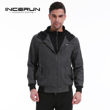 New Men's Hoodies Sweatshirt Thick Fleece Warm Winter Hooded Sweats Joggers Sporting Sweatshirts Zip Up Hombre Fake Two Jackets