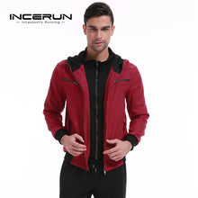 New Men's Hoodies Sweatshirt Thick Fleece Warm Winter Hooded Sweats Joggers Sporting Sweatshirts Zip Up Hombre Fake Two Jackets